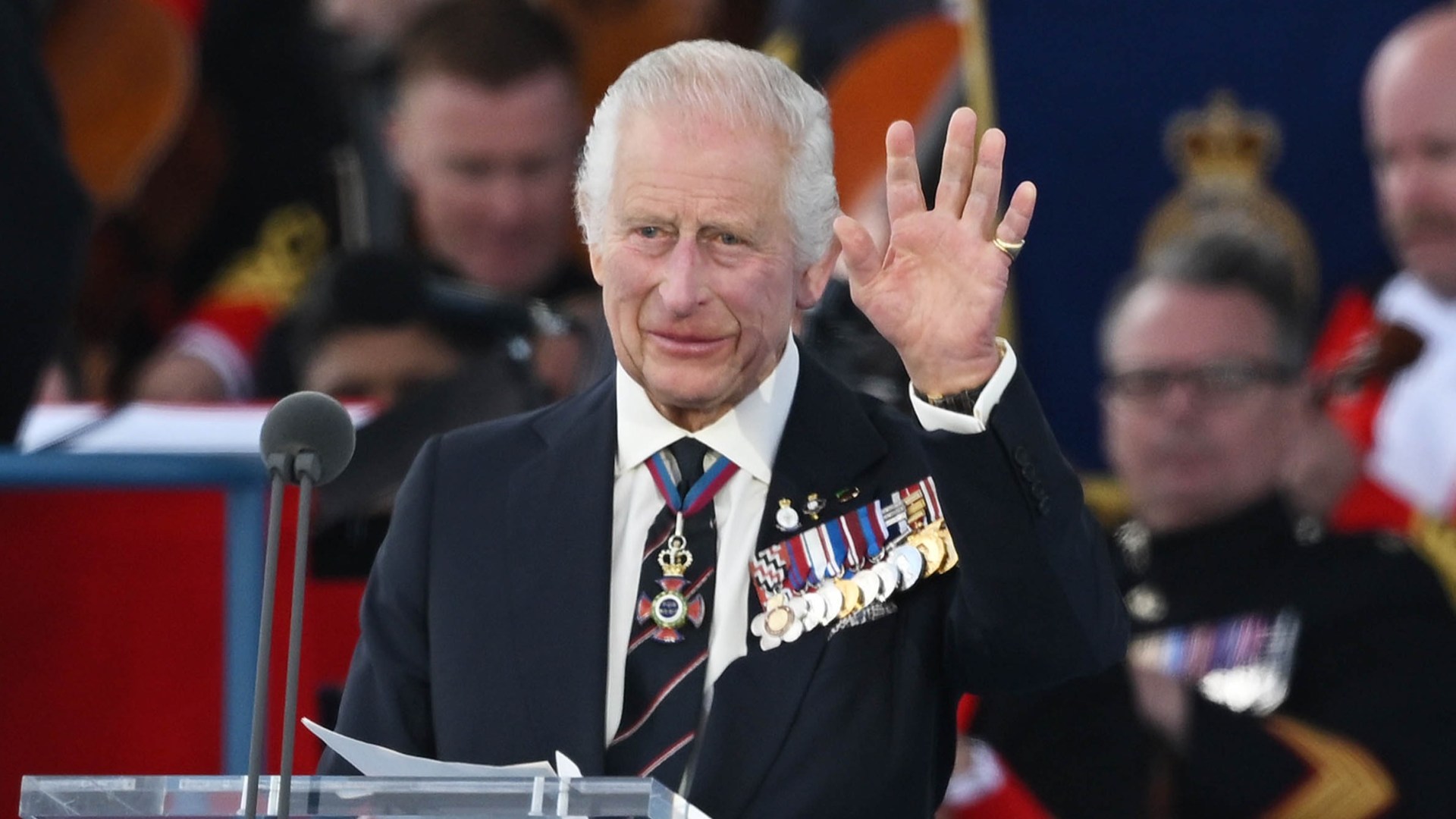 Brave King Charles led D-Day commemorations less than 24 hours after being in hospital for cancer treatment [Video]