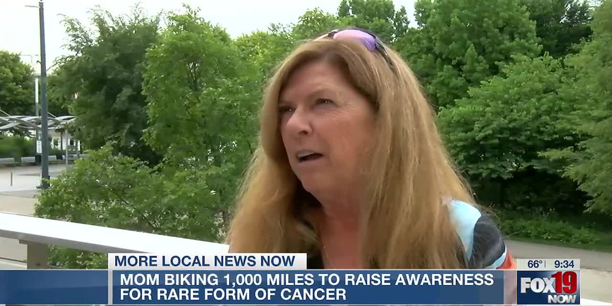 Mother bikes across U.S. to raise awareness for rare form of cancer [Video]