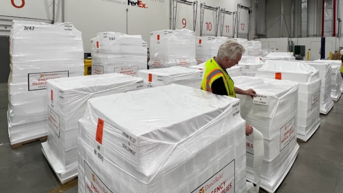 Preparing Air Charter Shipments for Syria and Turkey, California Flood Relief [Video]