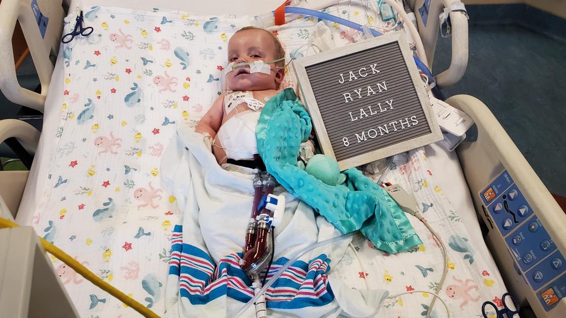 8-month-old Jack Lally fights as he waits for heart transplant [Video]