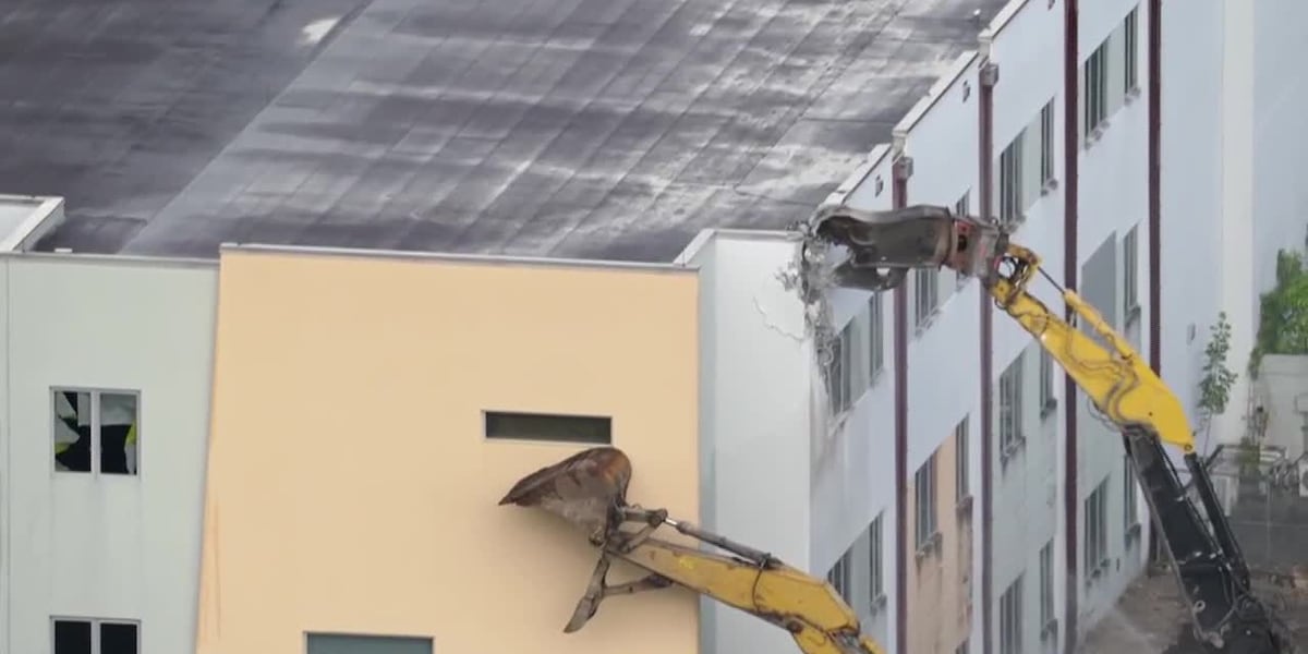 AERIALS: Parkland school shooting building is being demolished [Video]