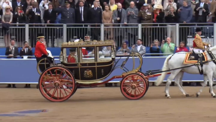 King Charles and Queen Camilla take part in Trooping the Colour parade | Lifestyle [Video]