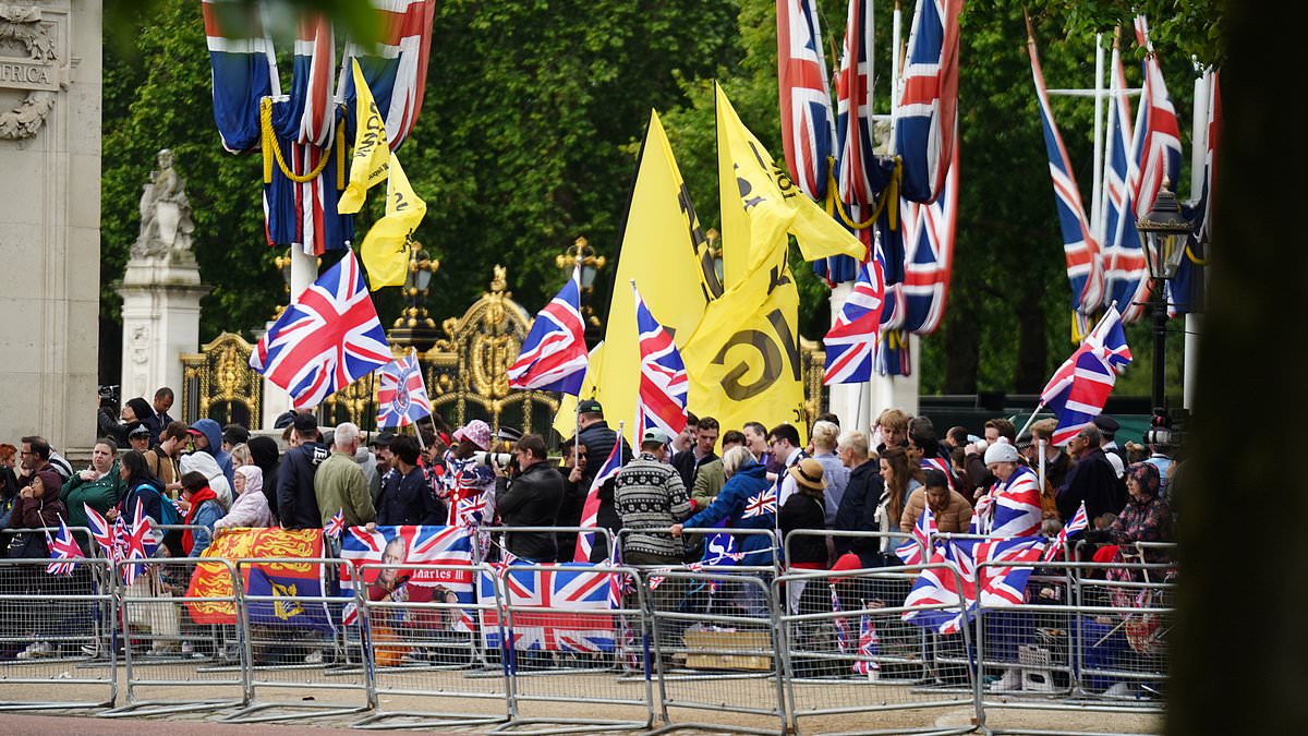 Crowds arrive for Kate: Royal supporters out on the Mall as preparations begin for Trooping the Colour when cancer-battling Princess of Wales will appear alongside King Charles [Video]