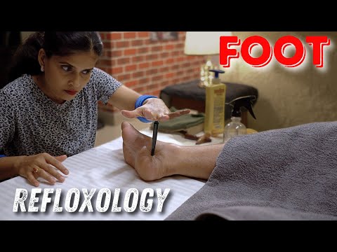 Foot Reflexology, How To Cure Foot Tissues Pain | ASMR [Video]