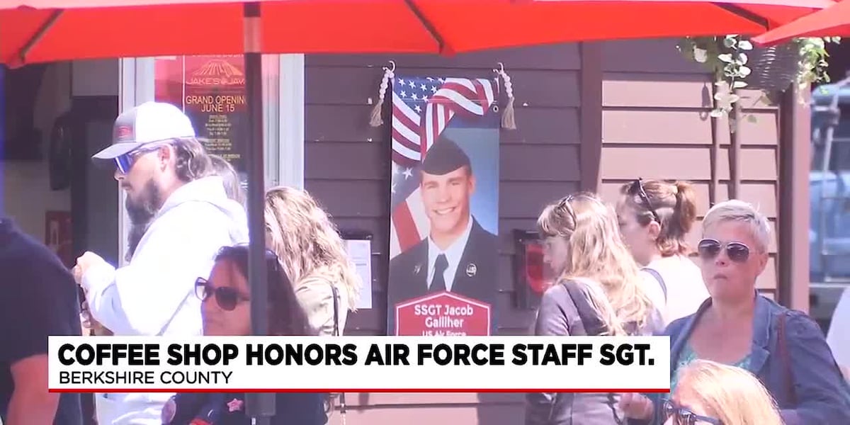 Fallen military hero honored with grand opening of new Jakes Java coffee shop [Video]