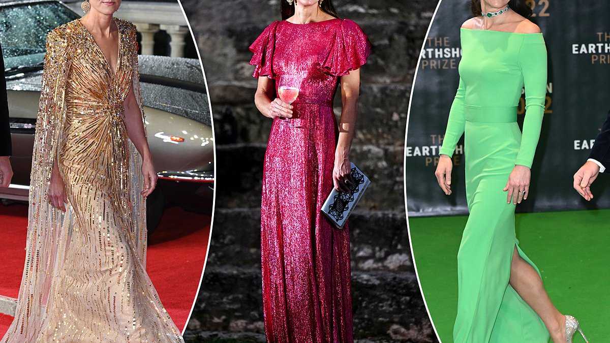 The Princess of Wales’ most memorable looks at galas and film awards: From her sequined gown at No Time to Die premiere to THOSE black velvet gloves for last year’s Baftas [Video]