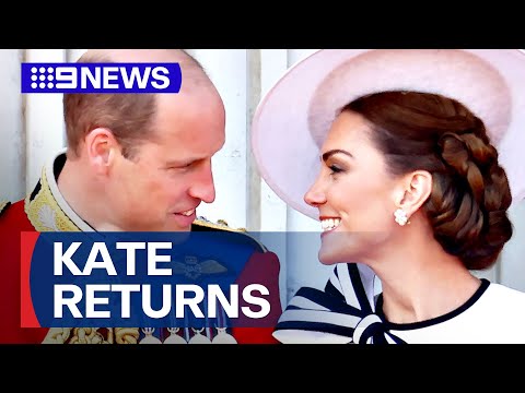 Princess of Wales appears at Trooping the Colour amid cancer treatment | 9 News Australia [Video]