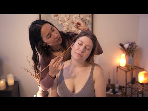 Crystal Energy Healing, Scalp Check, & Back Scraping Massage for ​⁠@ChilibASMR (Real Person ASMR) [Video]