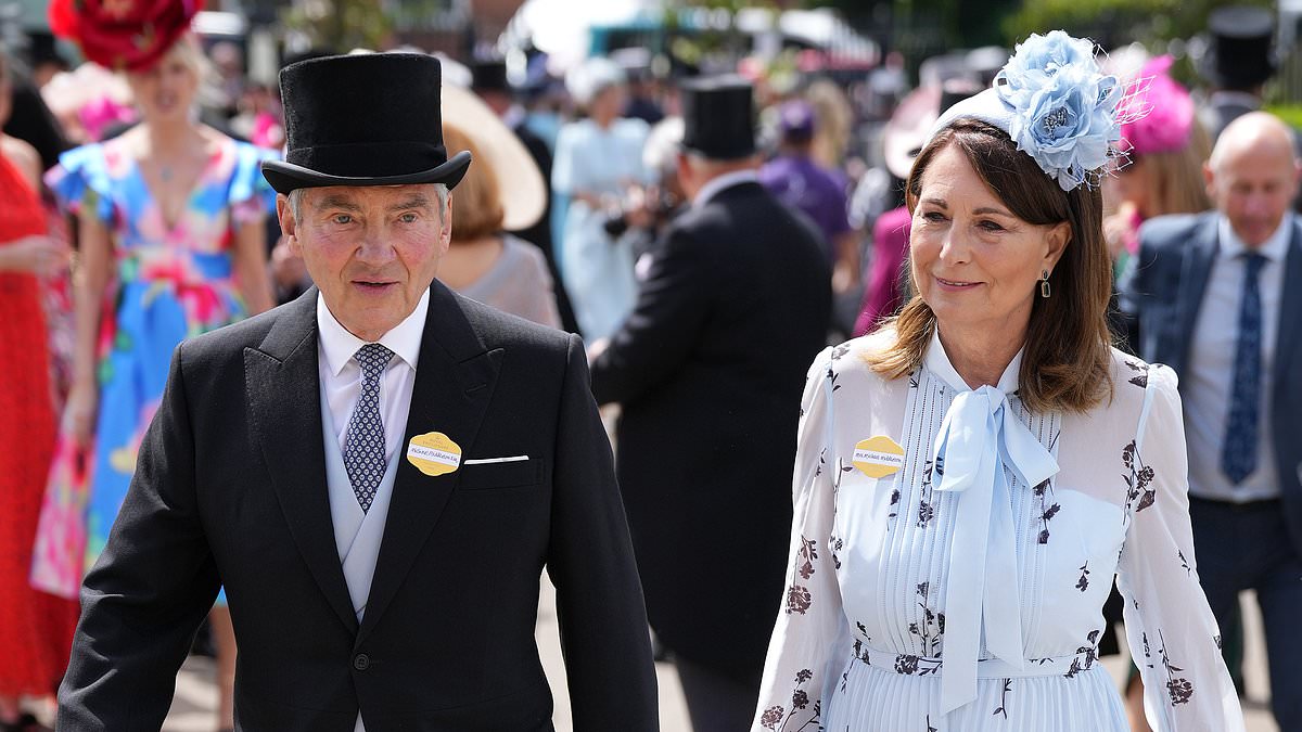Smiling Michael and Carole Middleton, who have spent months at the Princess of Wales’ side, make first public appearance since Kate’s cancer diagnosis at Ascot alongside other royals [Video]