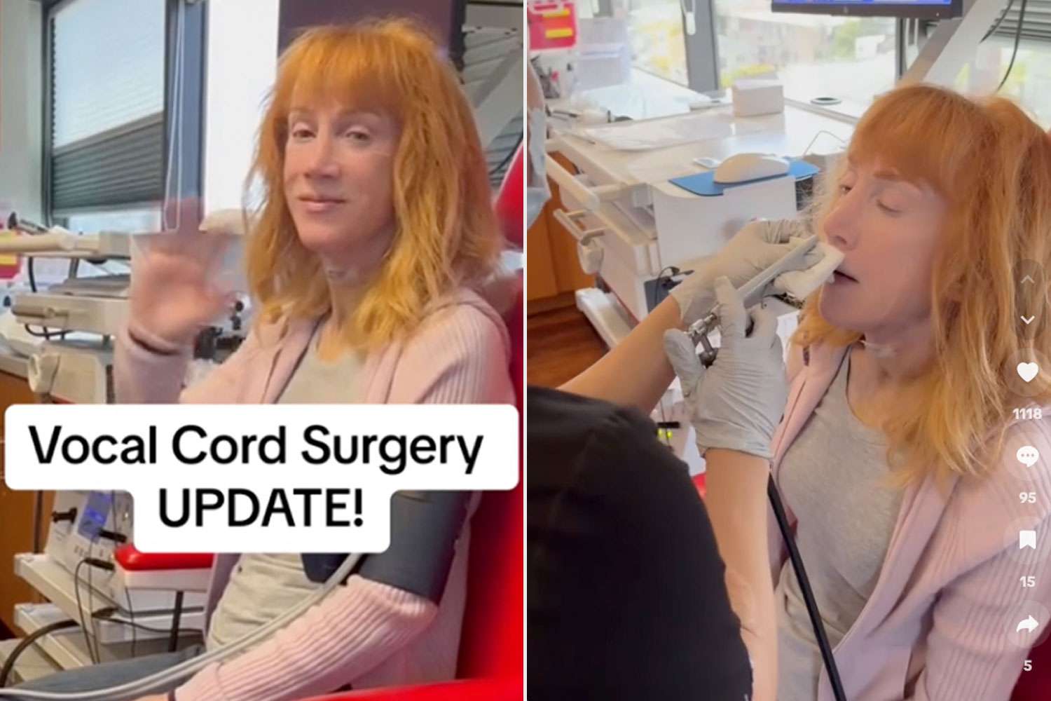 Kathy Griffin Shares First Listen of Her Voice One Week After Surgery [Video]