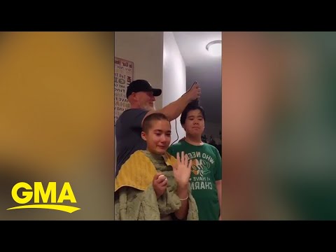 Brother Shaves His Head For His Sister Fighting Lymphoma [Video]