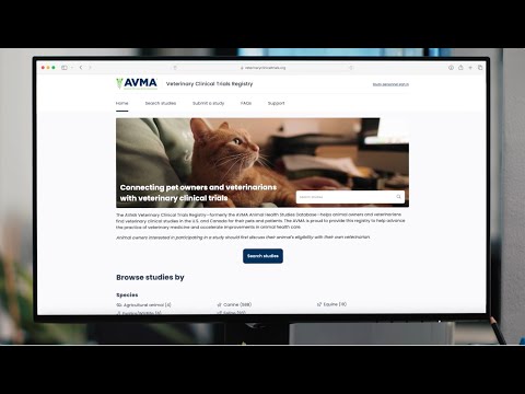 Explore the new and improved Veterinary Clinical Trials Registry [Video]