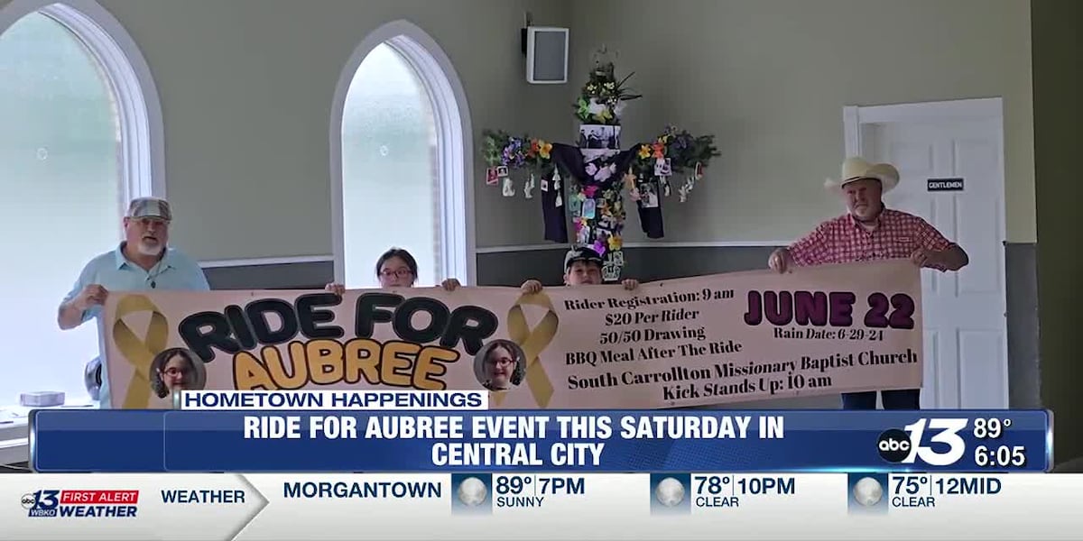 “Ride for Aubree” event in Central City to support 10-year-old with terminal cancer [Video]