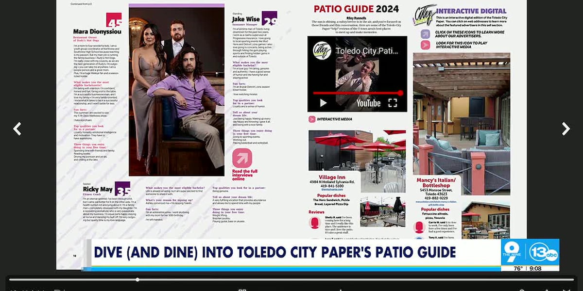 Dive (and Dine) into Toledo City Paper’s Patio Guide [Video]