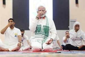 Indias Modi leads yoga day celebration in Muslim-majority Kashmir [Video]