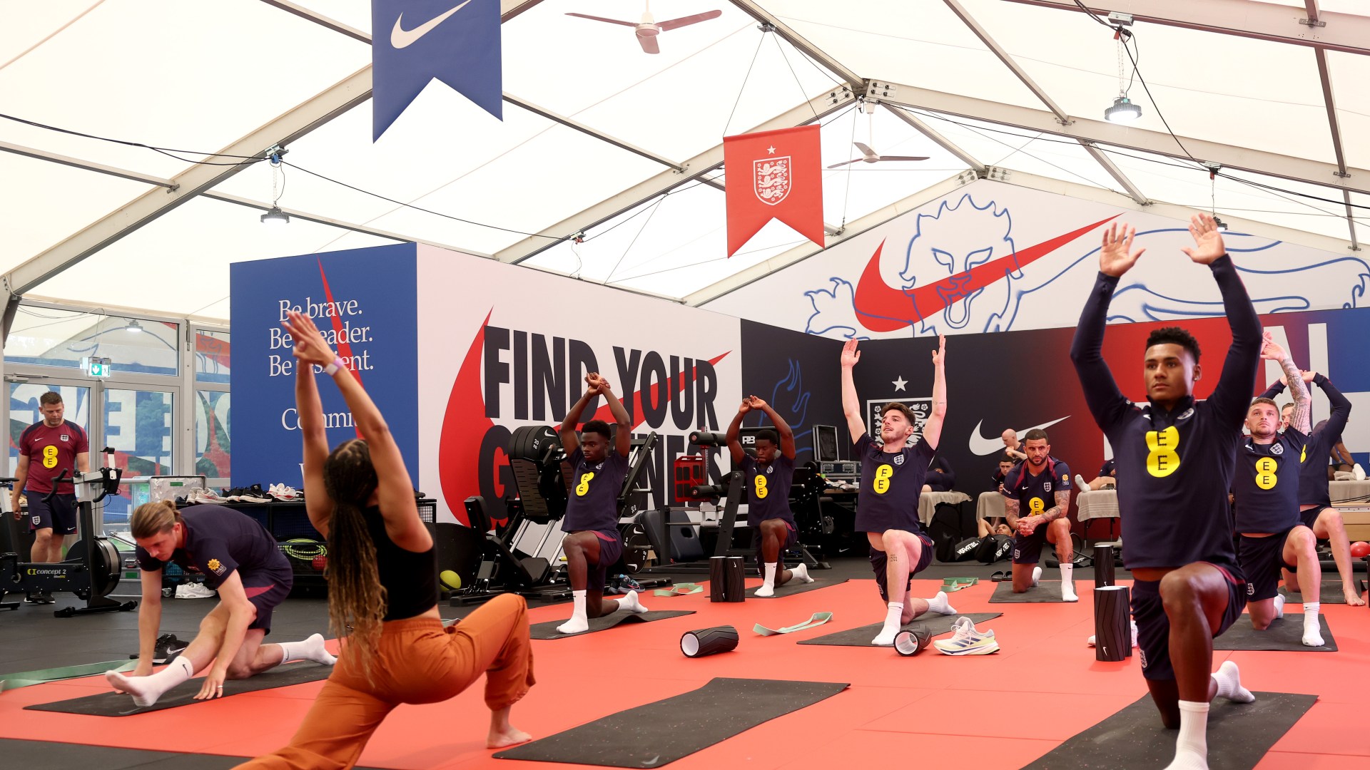 England stars hope for longer stretch at Euros  as they do yoga at five-star hotel  The Sun [Video]