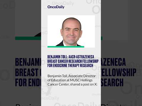 Benjamin Toll: AACR-AstraZeneca Breast Cancer Research Fellowship for Endocrine Therapy Research [Video]