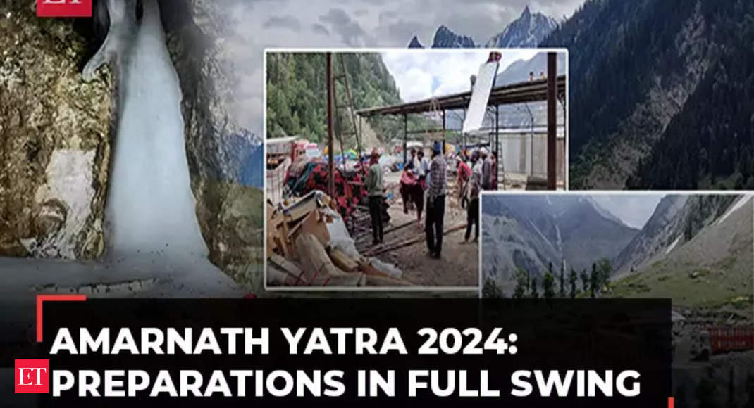 Amarnath Yatra 2024: Preparations in full swing for annual pilgrimage; langar facility ready for pilgrims – The Economic Times Video