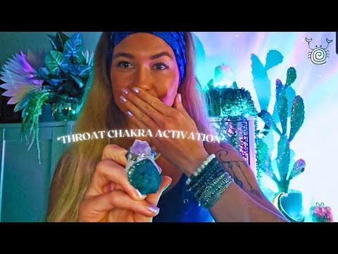 [Reiki ASMR] ~ 💙Throat Chakra Activation💙 | speaking with confidence | crystal healing & empowerment [Video]