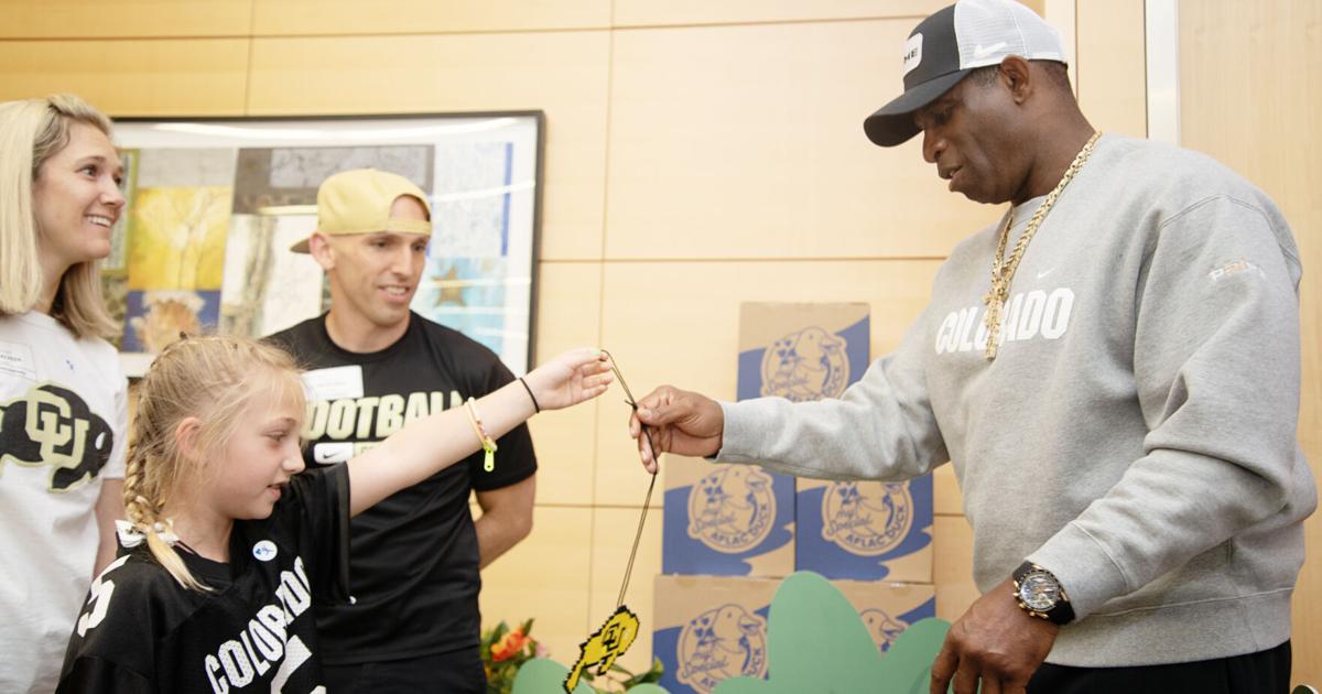 PHOTOS: Deion Sanders visits pediatric sickle cell and cancer patients at Aurora children’s hospital | Multimedia [Video]