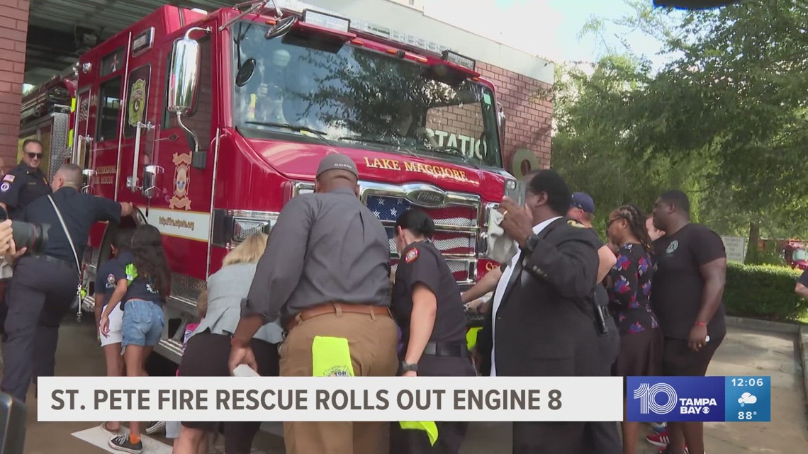 St. Pete Fire Rescue rolls out new Engine 8 truck [Video]
