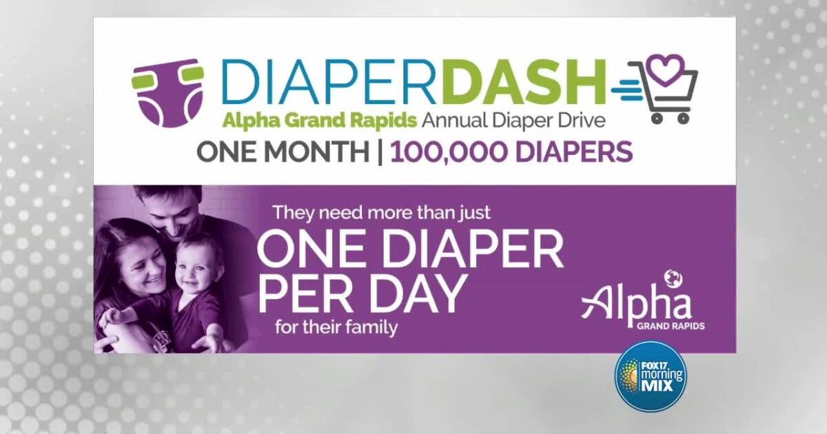 Alpha Grand Rapids Diaper Drive aims to collect 200K diapers in July [Video]