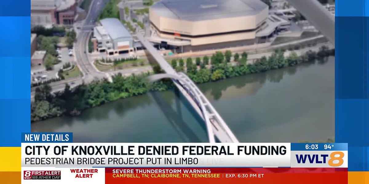 City of Knoxville misses out on federal pedestrian bridge funding for second time [Video]