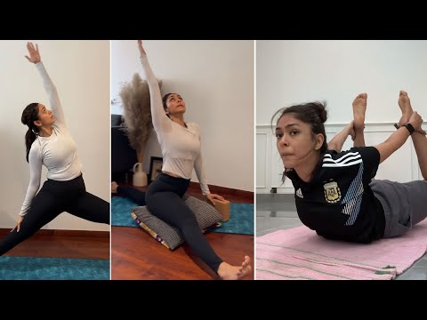 Mrunal Thakur Yoga | Mrunal Thakur Latest Workout Video | MS Talkies
