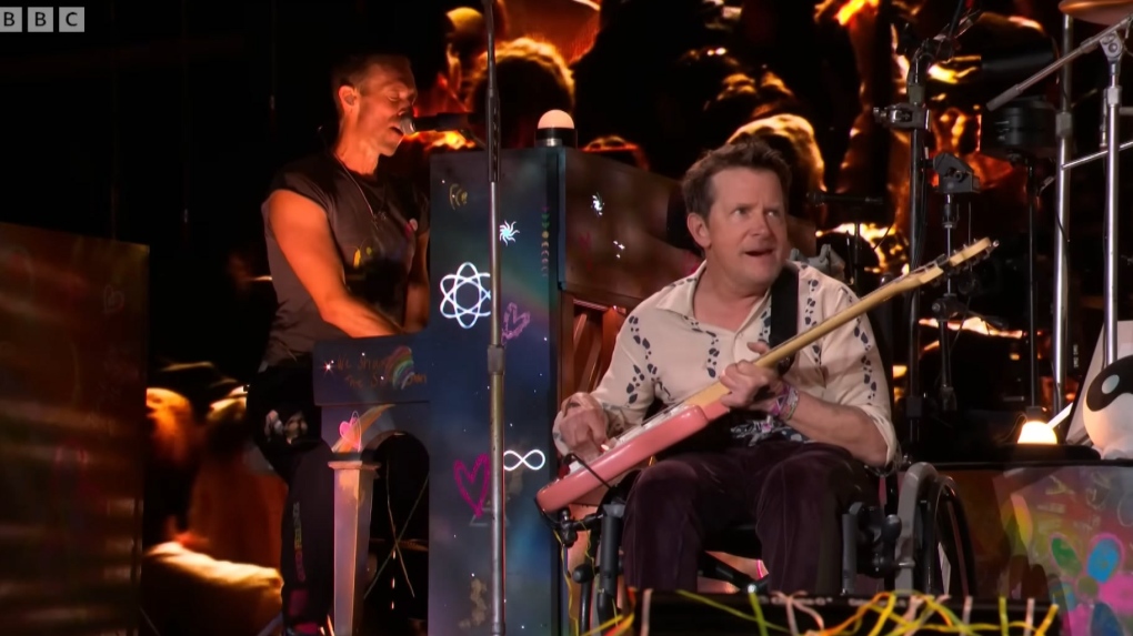 Michael J. Fox joins Coldplay on stage at Glastonbury Festival [Video]