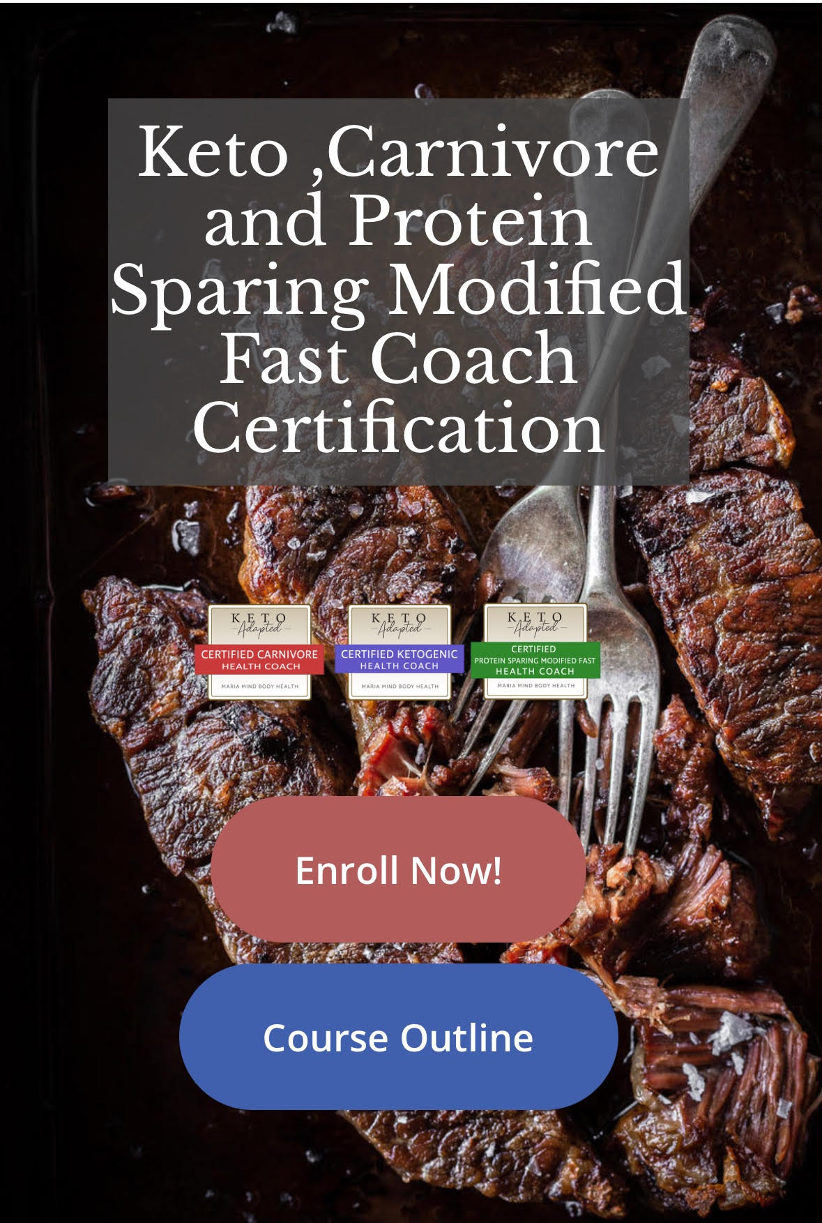 SUMMER Semester Now OPEN: Triple Health Coaching Certification – Keto, Carnivore and Protein Sparing Modified Fast [Video]