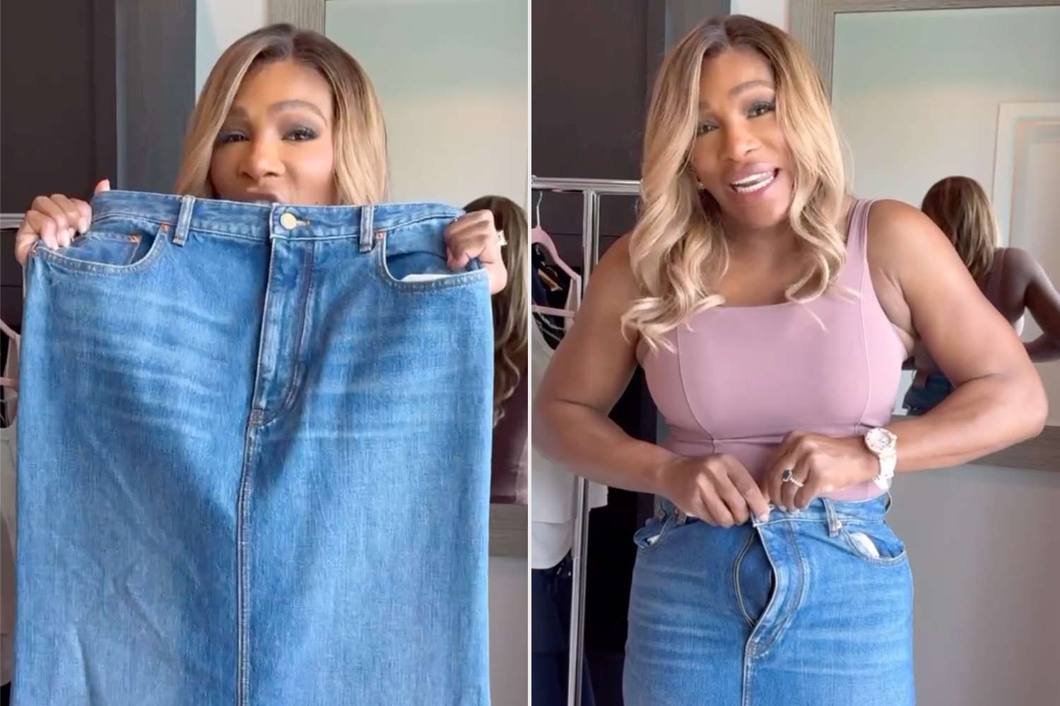 Serena Williams Tries on Valentino Denim Skirt for 3rd Time Amid Weight Loss Journey [Video]