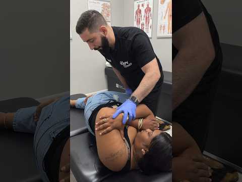 *CHIROPRACTIC ADJUSTMENT FOR NECK AND BACK PAIN* 😔 Part 2: She’s waiting forever for these cracks! [Video]