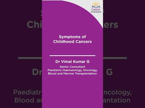 Symptoms of childhood cancer [Video]