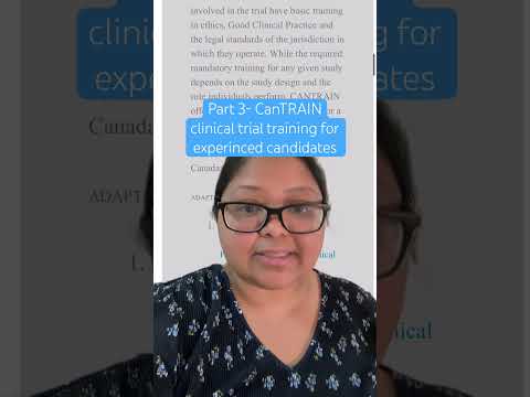 CanTRAIN courses for those with 2+ years of experience in clinical trials  [Video]