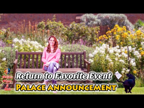 Palace SURPRISE ANNOUNCED Catherine