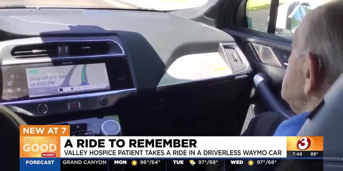 Arizona hospice patient checks riding in a Waymo off his bucket list [Video]